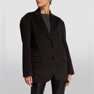 Anine Bing Quinn Blazer Heavyweight in Black